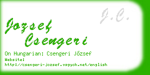 jozsef csengeri business card